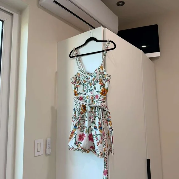 Farm Rio Off-White Delicate Forest Romper - Picture 2 of 7